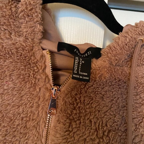 Dusty Rose Sherpa Hoodie - Picture 4 of 9